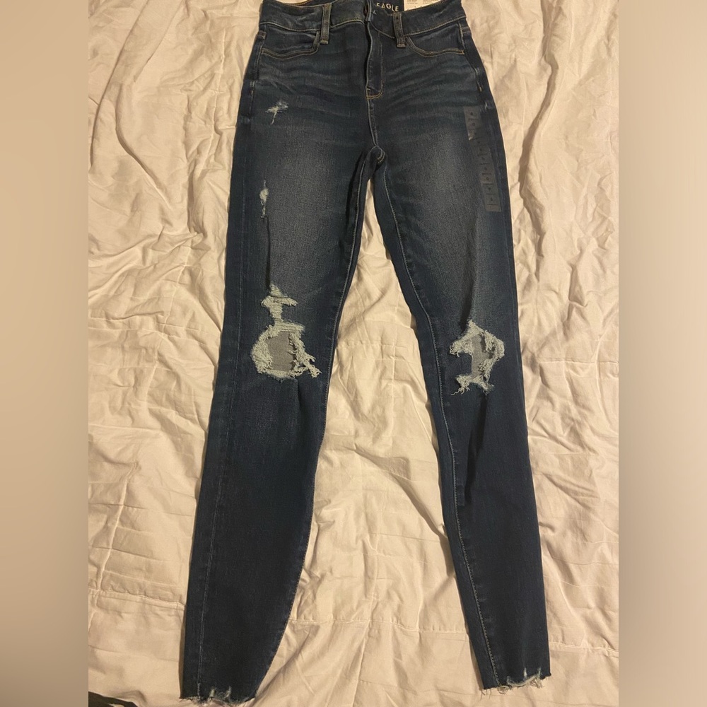 American eagle , high rise jegging, size 0 regular  NEW